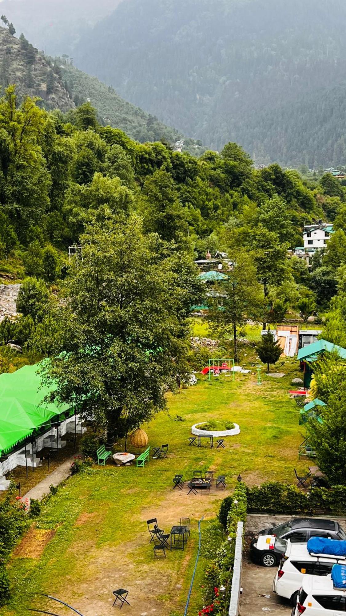 Himalayan Riverside Swiss Cottage Tents, Manali Manāli Exterior foto