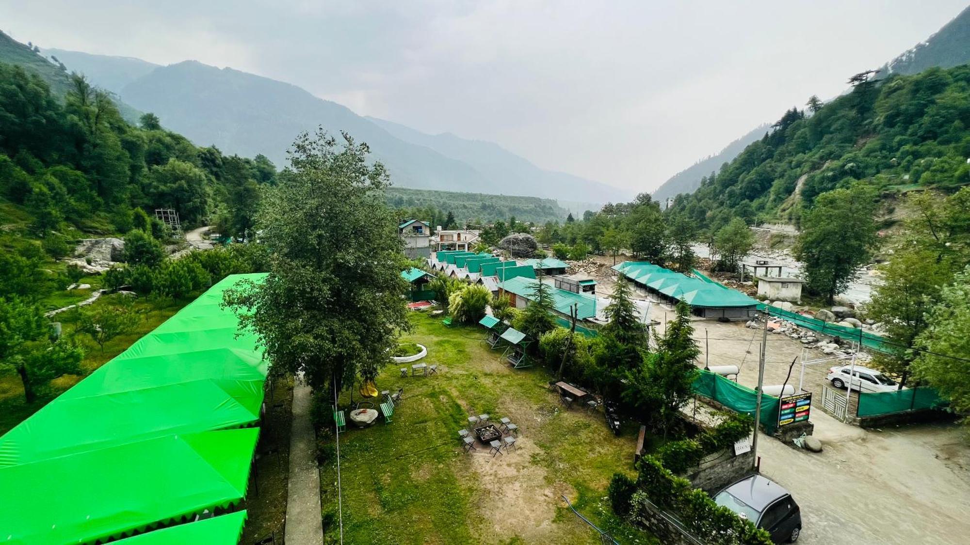 Himalayan Riverside Swiss Cottage Tents, Manali Manāli Exterior foto